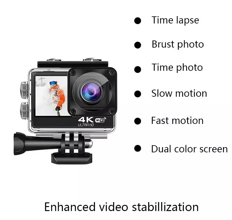 新品到货 Wifi 2.0 英寸运动 Dv 摄像机高清 4k 运动相机防水运动相机 Go Extreme Pro 摄像机摄像机