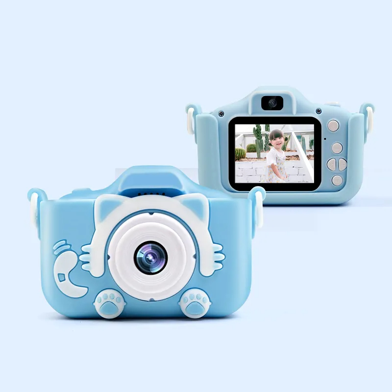 儿童数码相机 2.0 英寸可爱卡通相机玩具儿童生日礼物 20mp 1080p 儿童照片摄像机