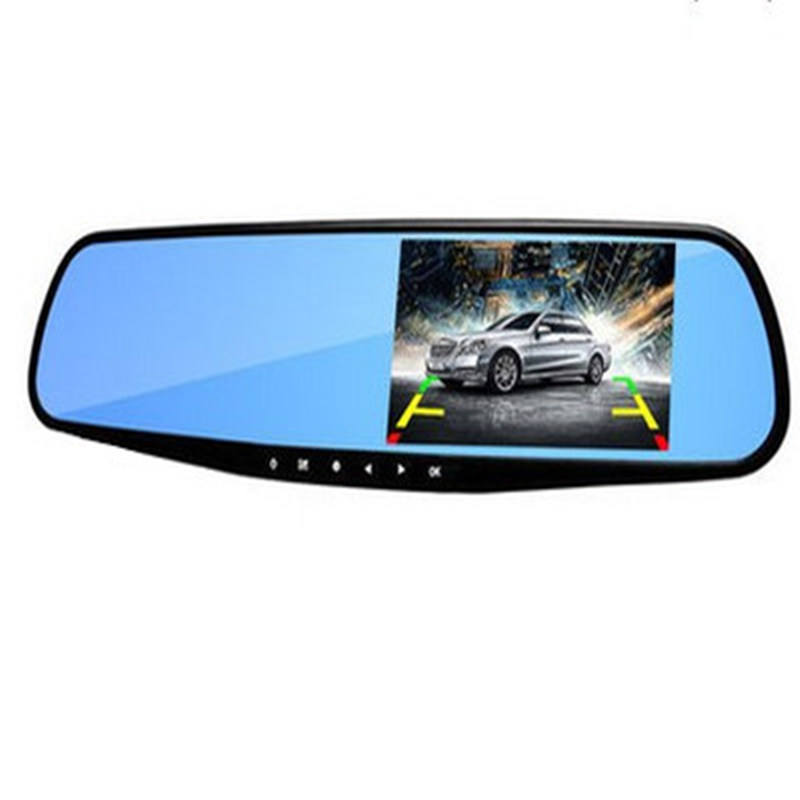 Hot selling mirror dash cam single 3.2 inch car camera hd 480p rearview mirror camera dash cam front and rear 4k
