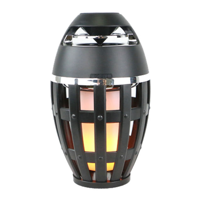 Table Dynamic Warm Flame Led Lamp Bluetooths Speaker with CE Rohs Approval Fire Torch Speaker