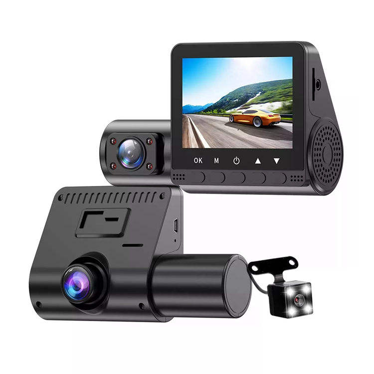 Car Dvr 3 Channel car Dash Camera 1080p Front Inner Back m800 3 channel dash cam Dashboard Camera for car