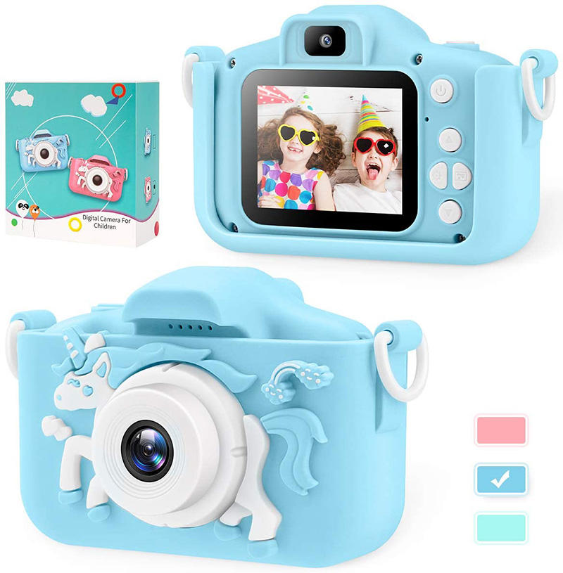 1080P 1200W Mini Cute Kids Digital Camcorder Video Camera Toys Built in Games for Children Toddler Christmas Birthday Gifts